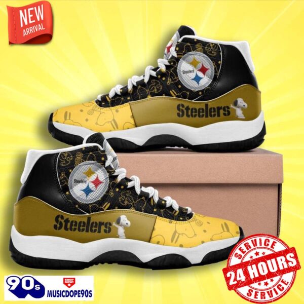 Pittsburgh Steelers Pattern Air Jordan 11 Best Sneakers For Fans