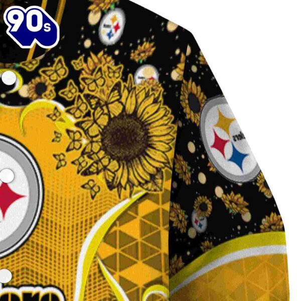 Pittsburgh Steelers Sunflower Bloom Gold Yellow Jacket