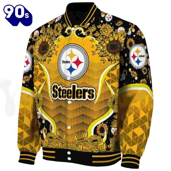 Pittsburgh Steelers Sunflower Bloom Gold Yellow Jacket