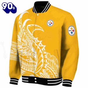 Pittsburgh Steelers Tribal Art Gold White Black Jacket