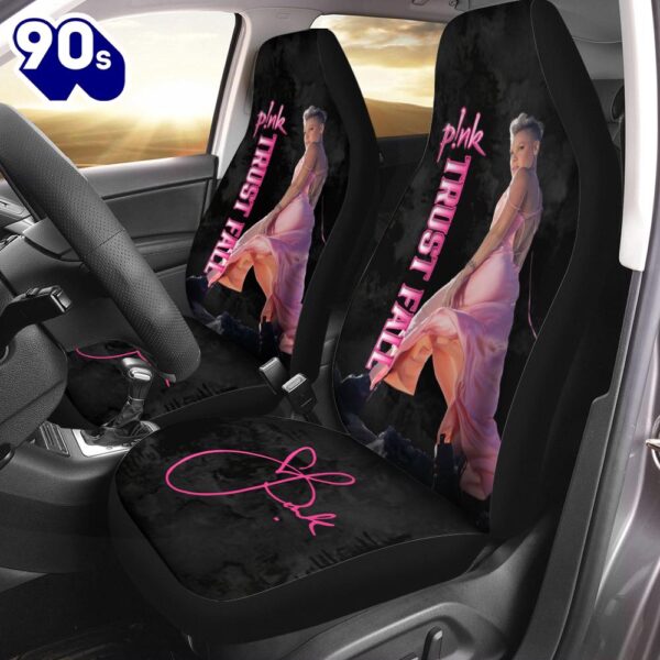 P!nk 2PCS Car Seat Cover Decor Car