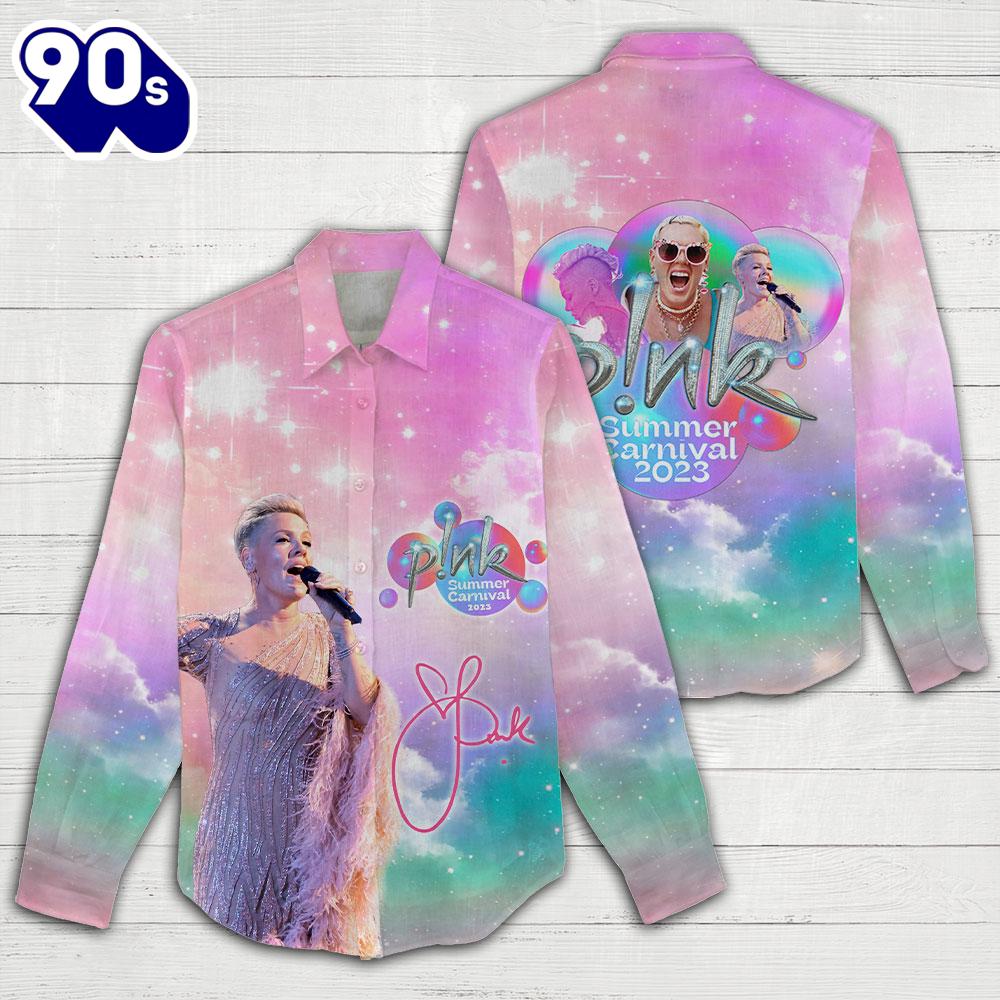 P!nk 3D Linen Shirt For Fans Music P!nk 3D Linen Shirt For Fans Music