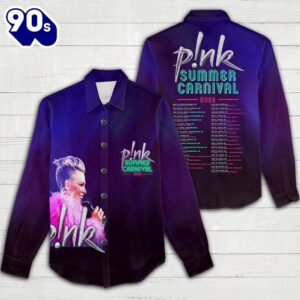P!nk  Music 2025 3D Women’s Casual Shirt