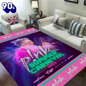 Merry Christmas P!nk Rectangular Rug…