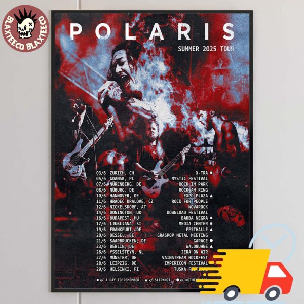 Polaris Summer 2025 Tour UK And Europe Tour Dates Gift For Fans Canvas