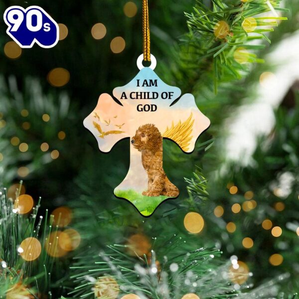 Poodle Child Of God Ornament, Gift For Christmas