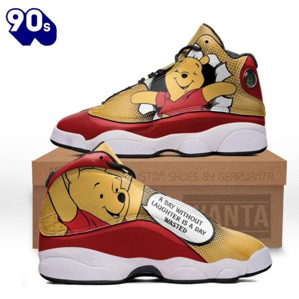 Pooh Air Jordan 13 Sneakers Custom Comic Style Shoes