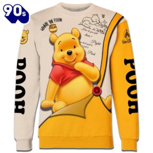 Pooh Pattern Cartoon Character Activewear Set