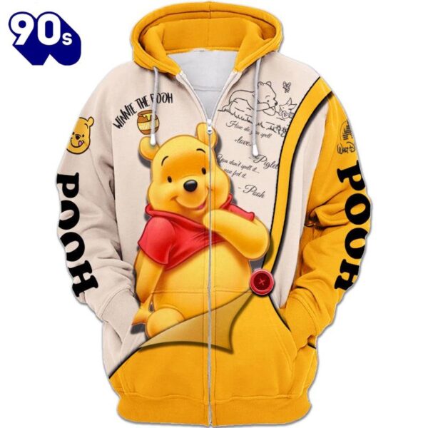 Pooh Pattern Cartoon Character Activewear Set