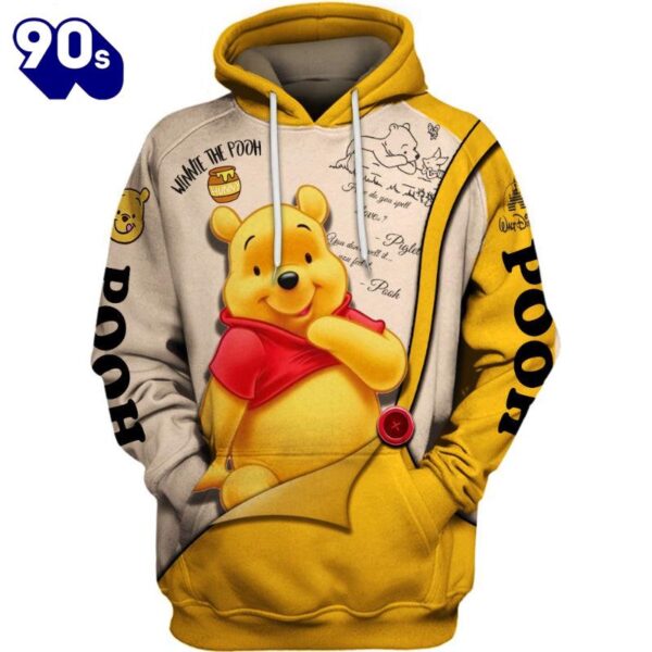 Pooh Pattern Cartoon Character Activewear Set