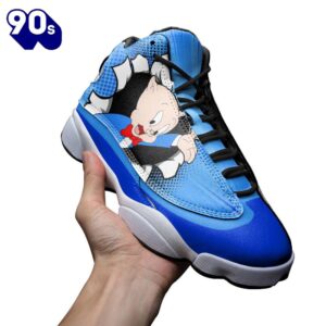 Porky Pig Air Jordan 13 Sneakers Custom Comic Style Shoes