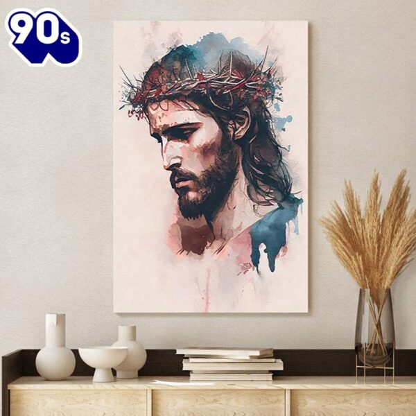 Portrait Jesus Jesus Canvas Art Christian Wall Canvas  Gift Christmas
