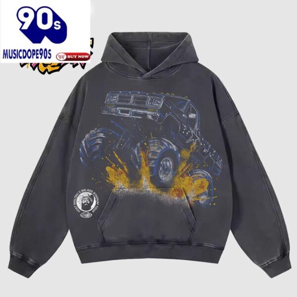 Post Malone’s Big Ass Stadium Tour 2025 Post Malone X Dallas Cowboys Monster Truck Unisex Hoodie