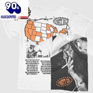 Post Malone’s Big Ass Stadium Tour 2025 Schedule Cities Tour Dates Shirt