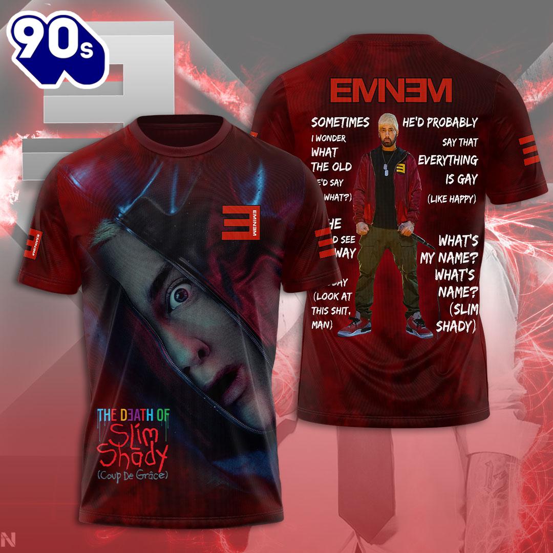 Poster Album Eminem Houdini Huess Who’s Back And For My Last Trick All Over Print Rapper Shirt For Fans Poster Album Eminem Houdini Huess Who’s Back And For My Last Trick All Over Print Rapper Shirt For Fans