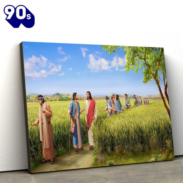 Preaching In Bible Jesus Canvas Wall Art   Gift Christmas