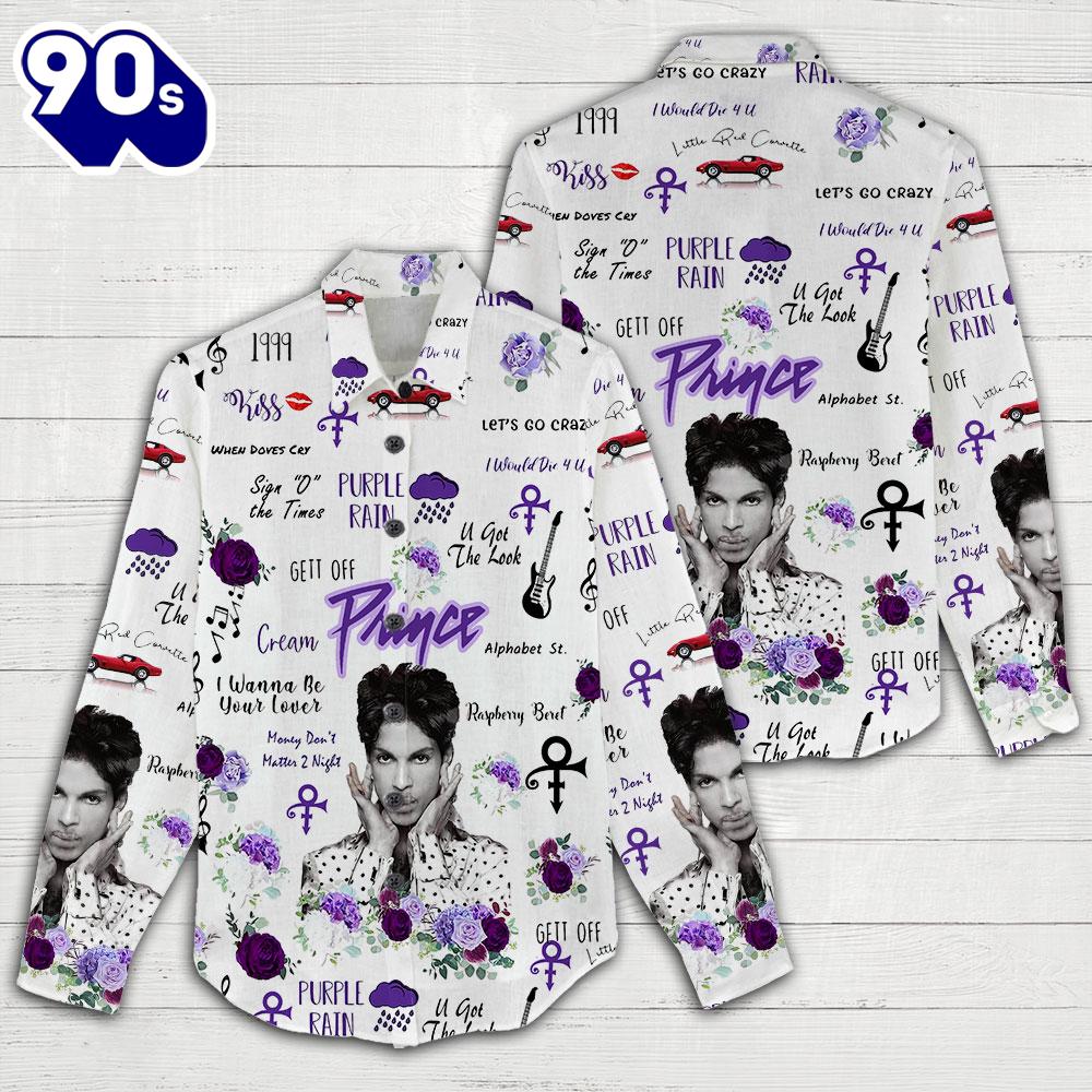 Prince Music 2025 3D Women's Casual Shirt Prince Music 2025 3D Women's Casual Shirt