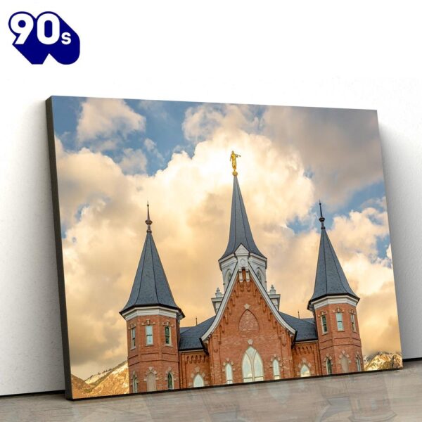 Provo City Center Temple Proclaim His Truth Canvas Wall Art Jesus Christ Picture Canvas  Gift Christmas
