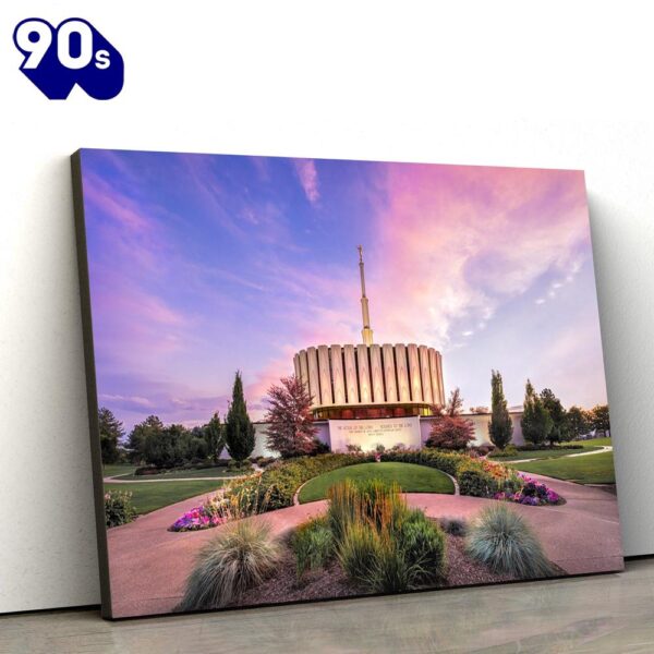 Provo Utah Temple Canvas Wall Art Jesus Christ Picture Canvas Christian Wall Art  Gift Christmas