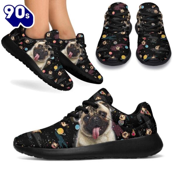 Pug Sneakers Sporty Shoes Funny For Pug Dog Lover