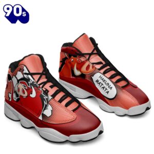 Pumbaa Air Jordan 13 Sneakers Custom Comic Style Shoes