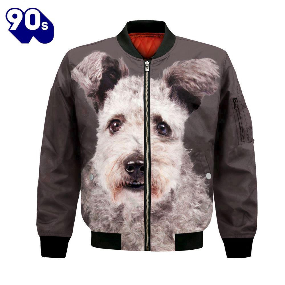 Pumi Dog - Unisex 3D Graphic Bomber Jacket Pumi Dog - Unisex 3D Graphic Bomber Jacket