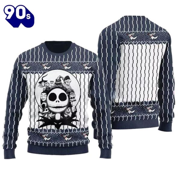 Merry Christmas Pumpkin King Jack Skellington Ugly Sweater