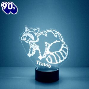 Raccoon Night Light Personalized Free…