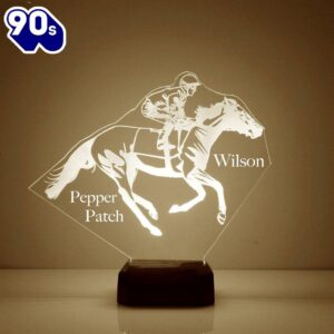 Race Horse Night Light Personalized…