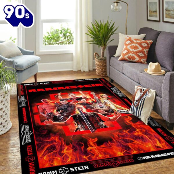 Merry Christmas  Rammstein Music 2024 Rectangular Rug Gift Christmas