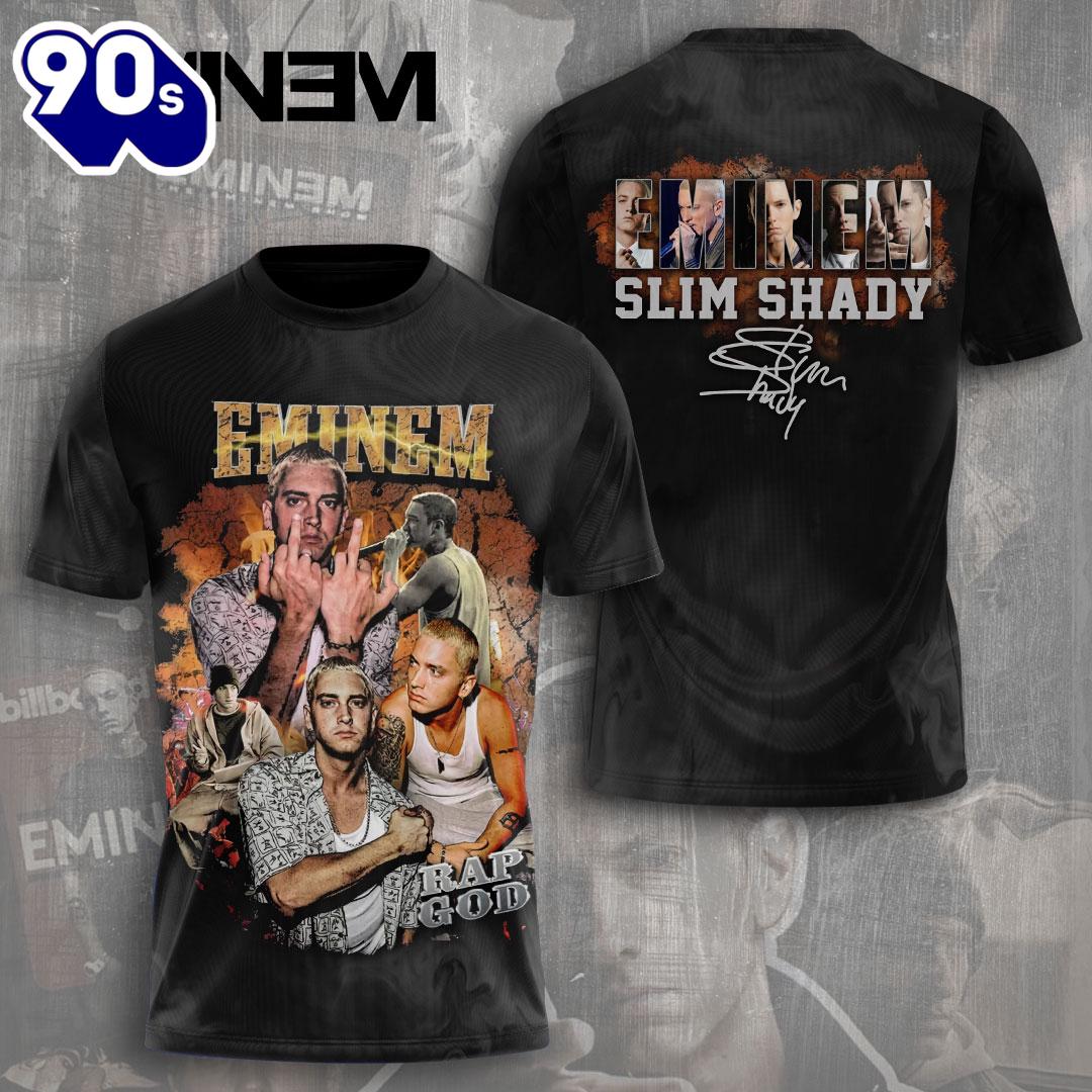 Rap God! Singer Eminem Men's 3D Printed T Shirt Summer Casual Round For Fans Rap God! Singer Eminem Men's 3D Printed T Shirt Summer Casual Round For Fans