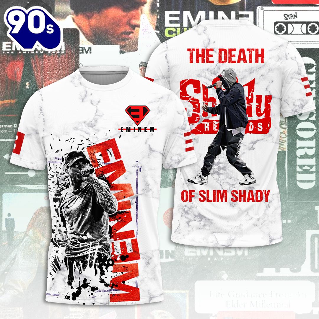 Rapper Eminem Slim Shady Custom All Over Print Rapper Shirt For Fans Rapper Eminem Slim Shady Custom All Over Print Rapper Shirt For Fans