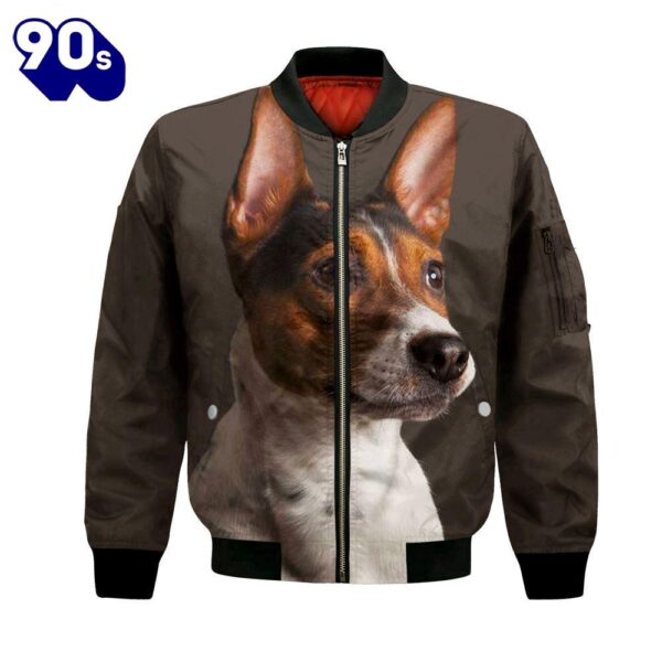 Rat Terrier – Unisex 3D Graphic Bomber Jacket