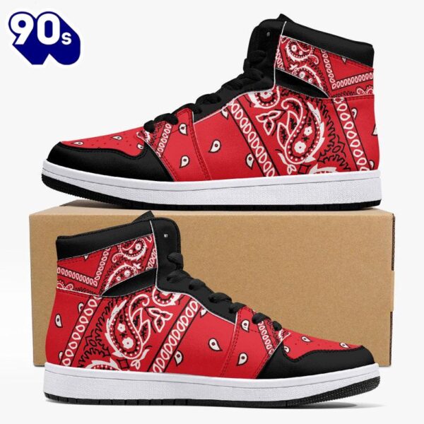 Red Bandana JD1 Sneakers Custom Country