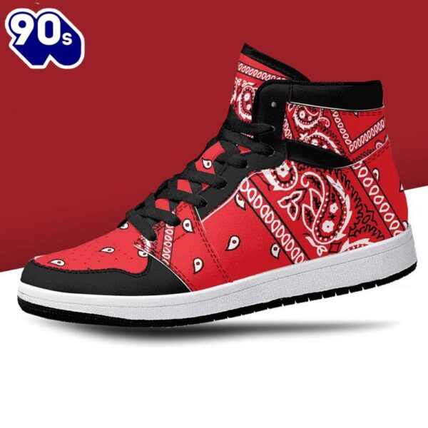 Red Bandana JD1 Sneakers Custom Country