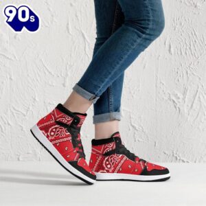 Red Bandana JD1 Sneakers Custom Country