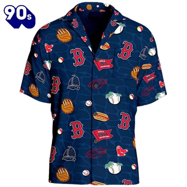Red Sox Hawaiian Button Up Shirts Giveaway