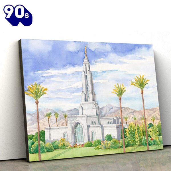 Redlands Temple Canvas Wall Art Jesus Christ Picture Canvas Christian Wall Art  Gift Christmas
