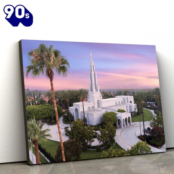 Redlands Temple Greater Heights Canvas Wall Art Jesus Christ Picture Canvas Christian Wall Art  Gift Christmas