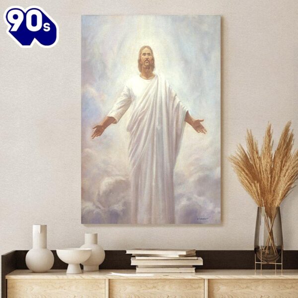 Resurrected Christ Canvas Picture Jesus Christ Canvas Art Christian Wall Canvas  Gift Christmas