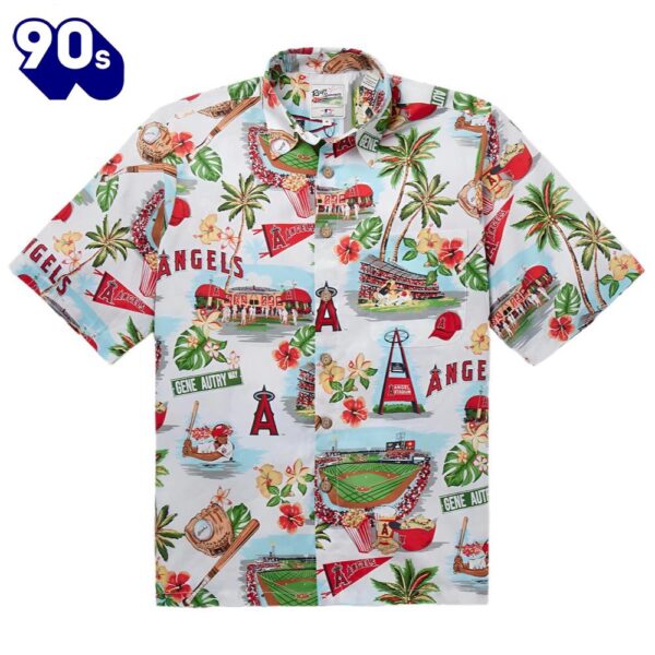 Reyn Spooner Los Angeles Angels Hawaiian Button Up Shirts