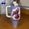 Rhinestone Bling Stitch Angel Cartoon Custom Stanley Quencher 40oz Stainless Steel Tumbler With Handle