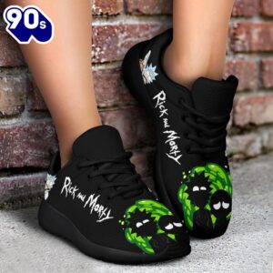 Rick and Morty Sneakers Custom Cartoon Shoes Funny For Fans