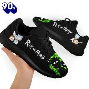 Rick and Morty Sneakers Custom Cartoon Shoes Funny For Fans