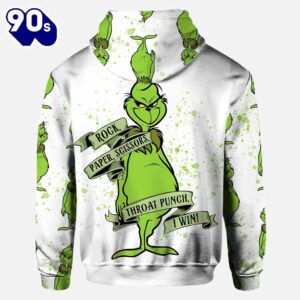 Rock Paper Scissors I Win - Personalized Grinch Hoodie and Leggings set