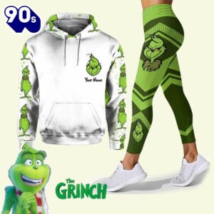 Rock Paper Scissors I Win, Stole Christmas - Personalized Grinch Hoodie and Leggings