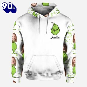 Rock Paper Scissors - Personalized Grinch Christmas Hoodie and Leggings