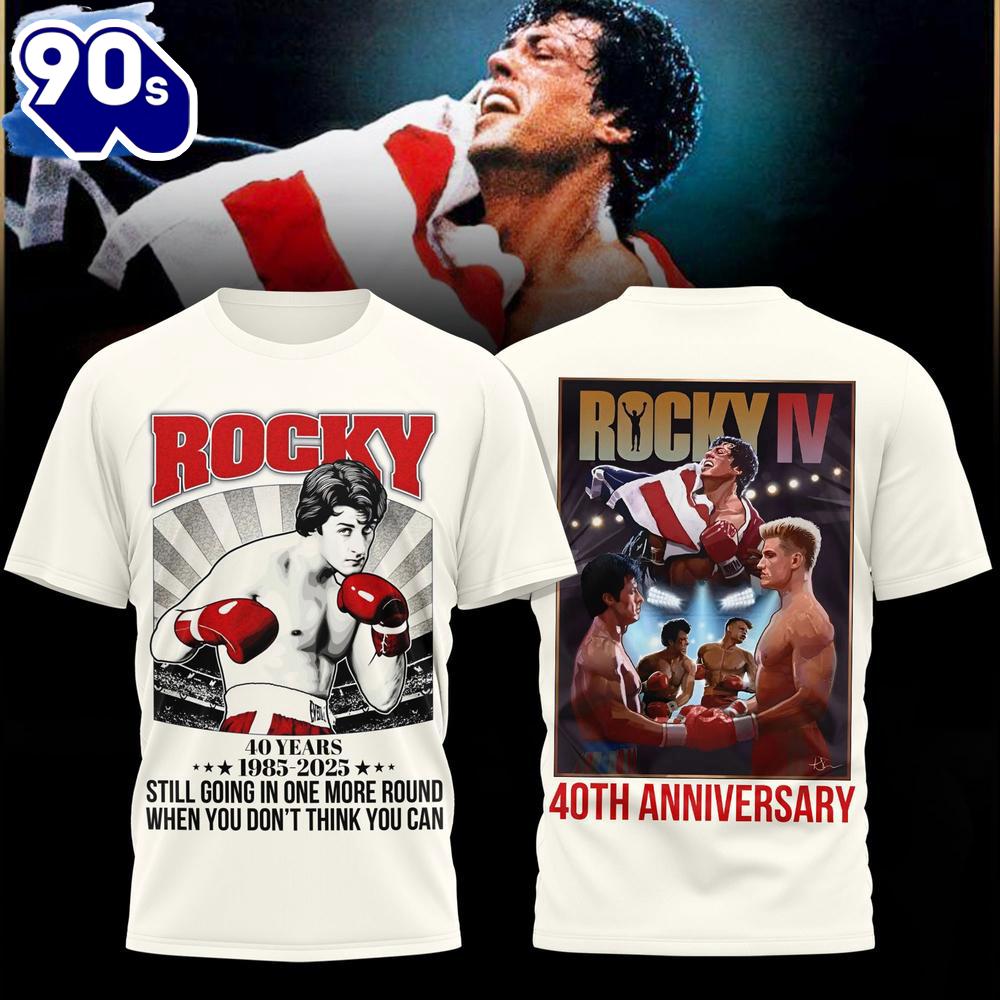 Rocky IV 40th Anniversary Limited Edition 3d T-Shirt Rocky IV 40th Anniversary Limited Edition 3d T-Shirt