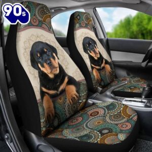 Rottweiler Mandala Custom Car Seat…