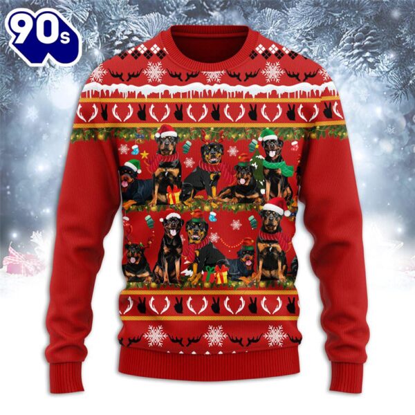 Rottweiler Merry Christmas Ugly Sweater